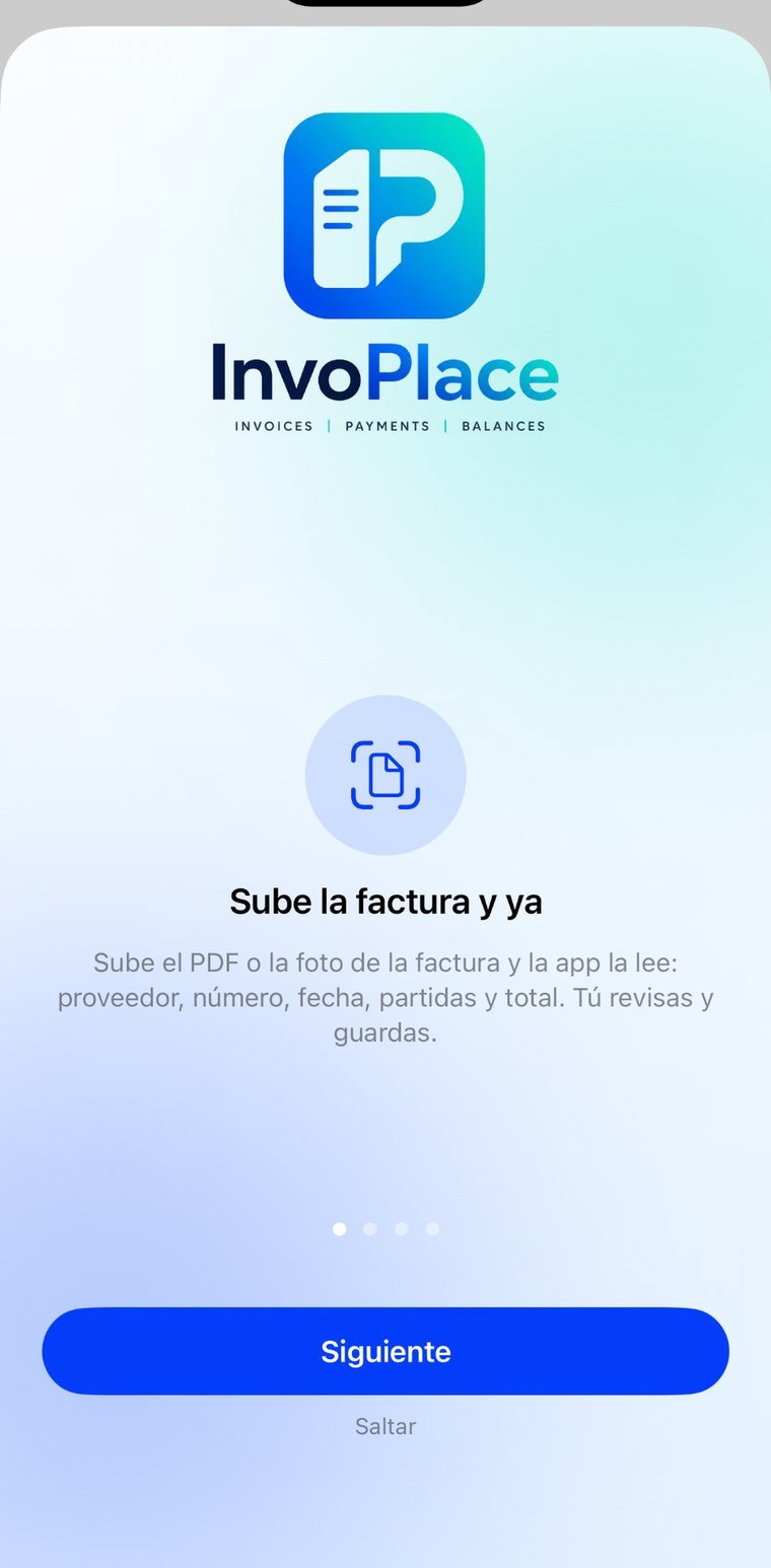 Sube el PDF o la foto de la factura y la app la lee