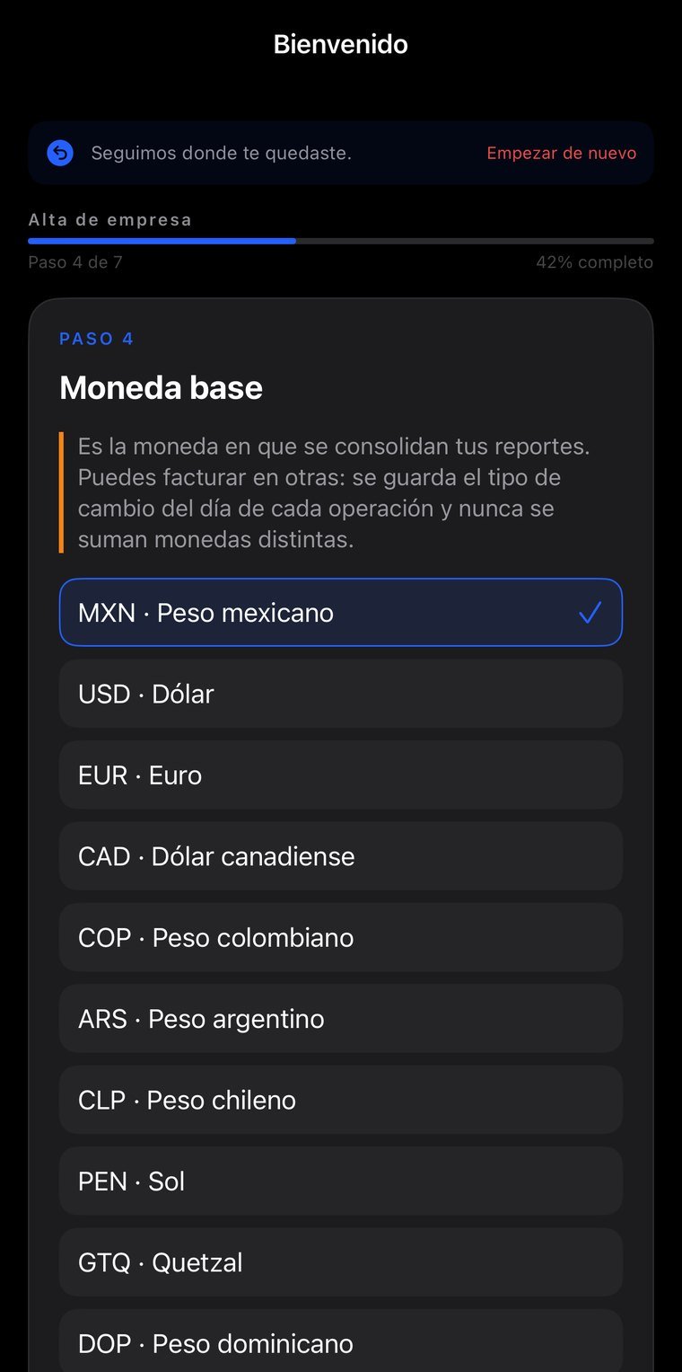 Moneda base: opera en el país donde estés