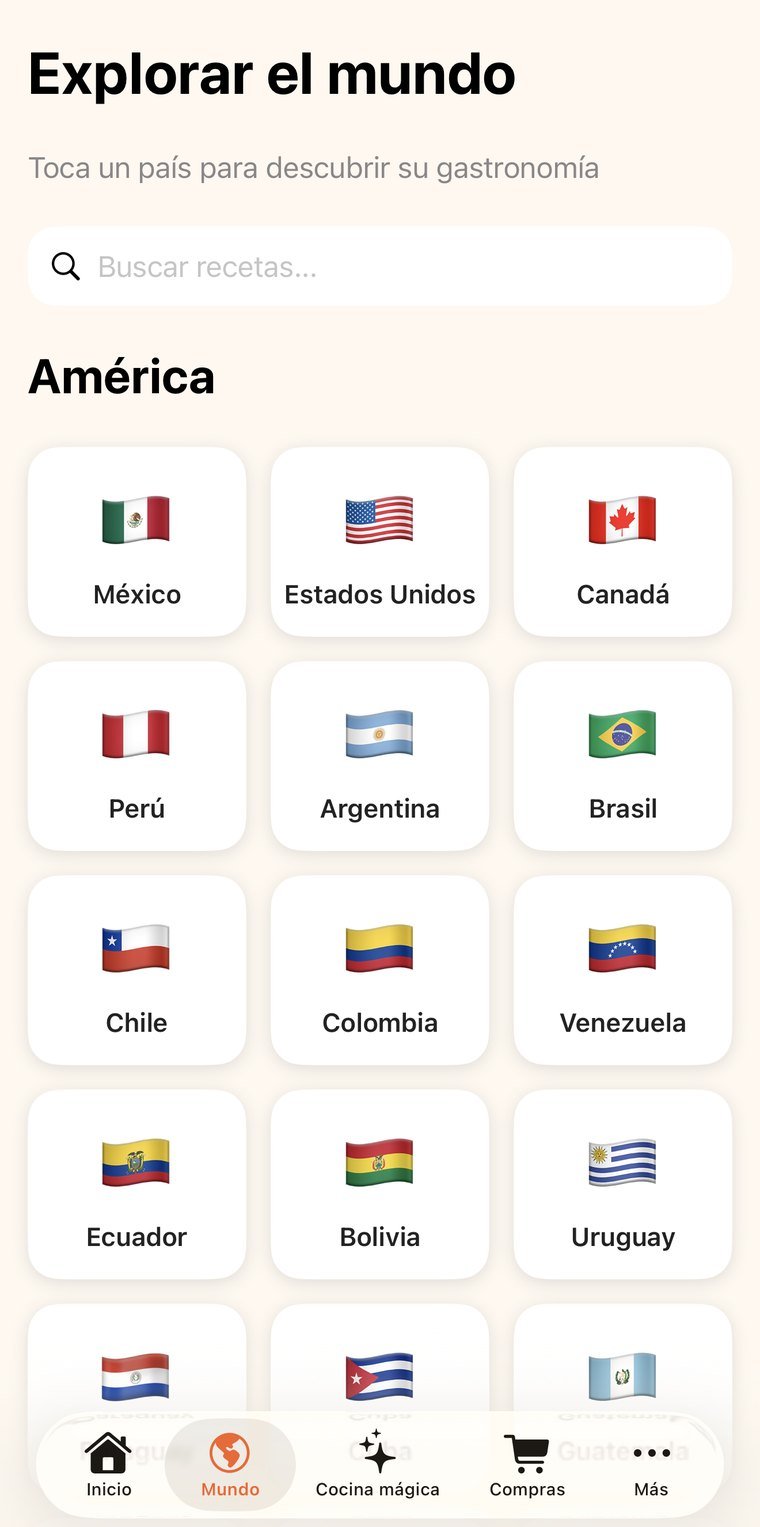 Explora la cocina de cada país